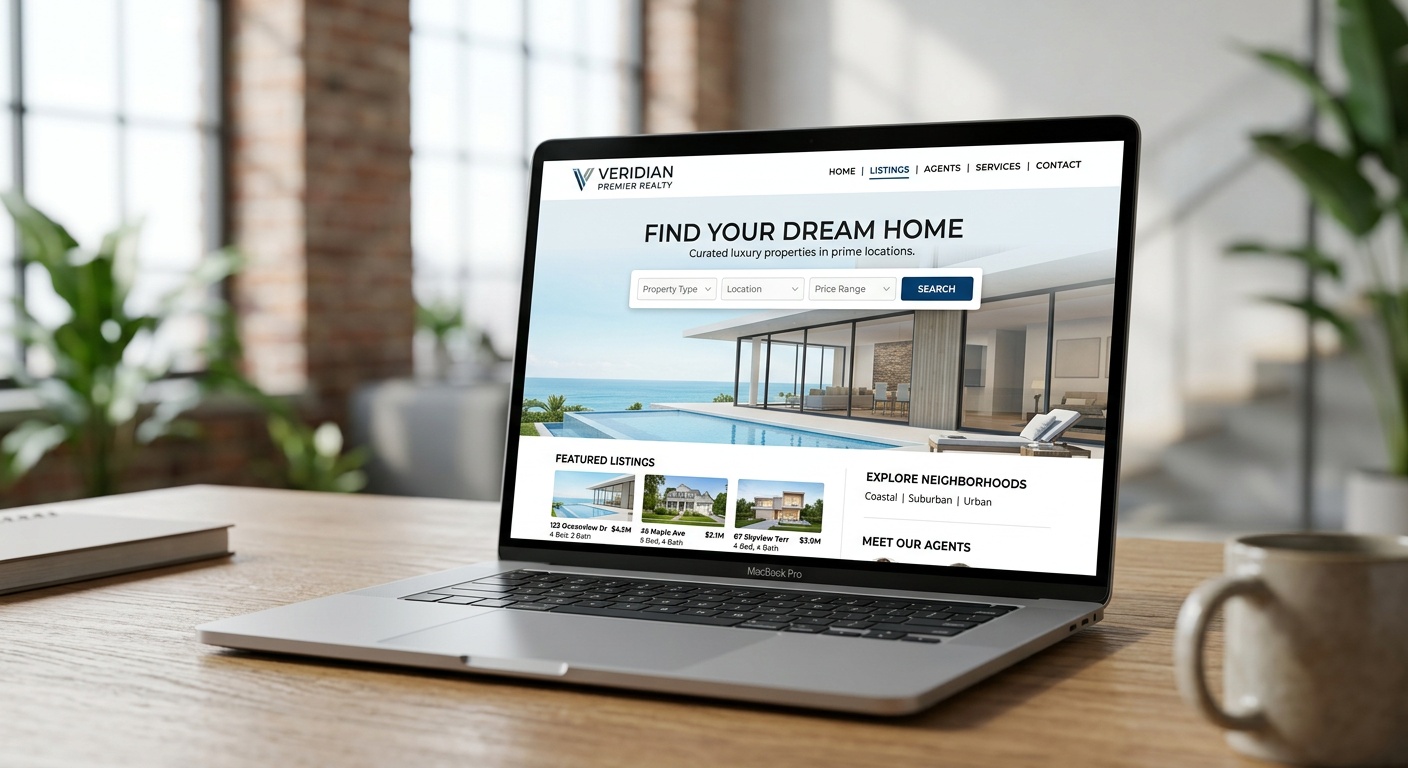 Real estate investment website design
