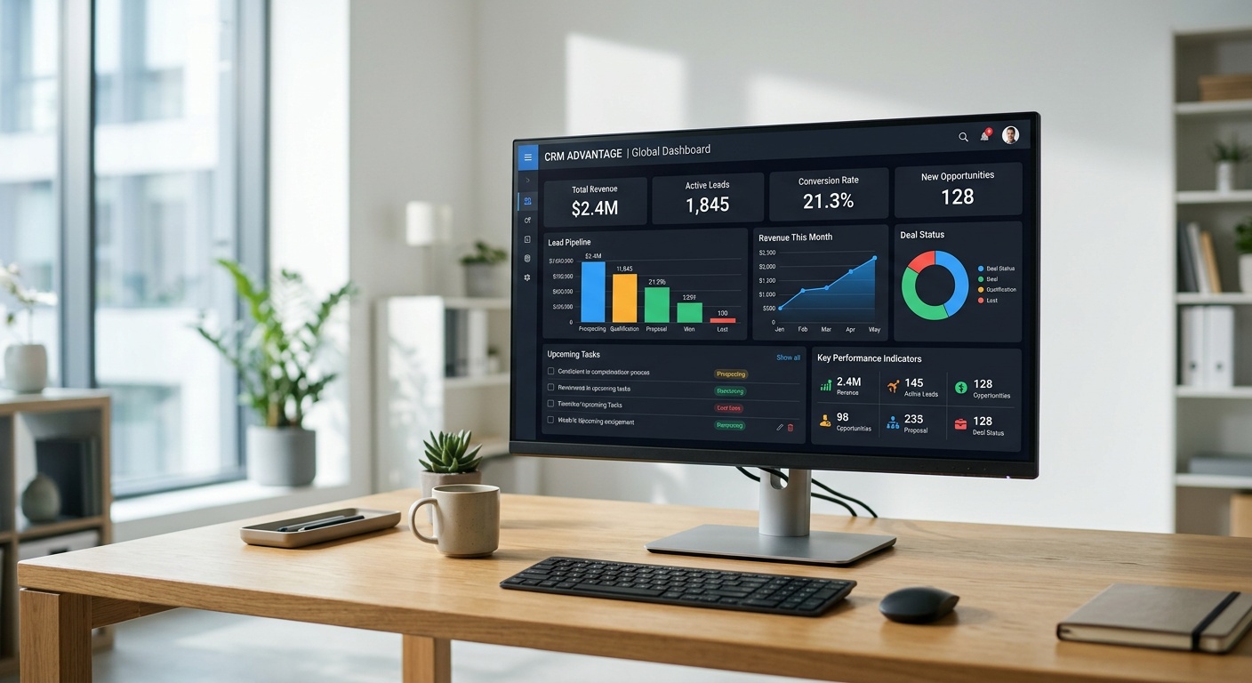 Real estate CRM dashboard